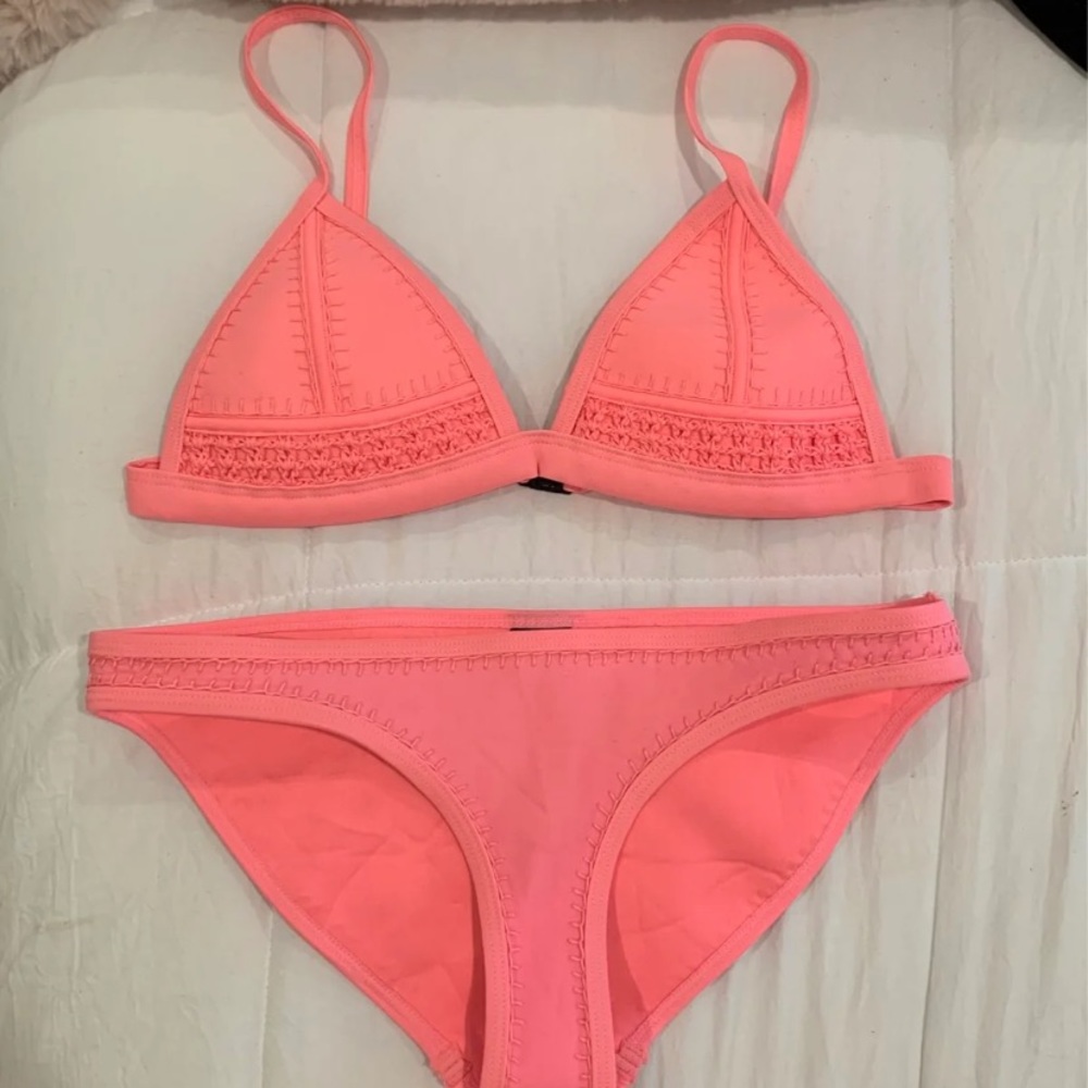 Hot pink Triangle Bikini
